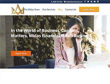 Tablet Screenshot of midas-financial.com